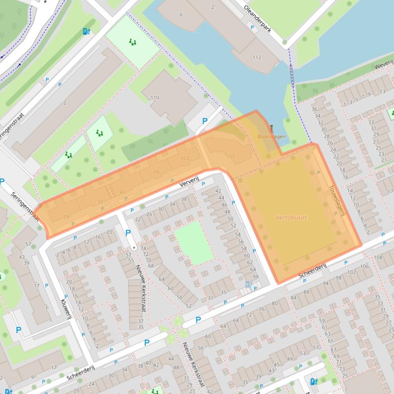 Kaart van postcodegebied 3142JE.