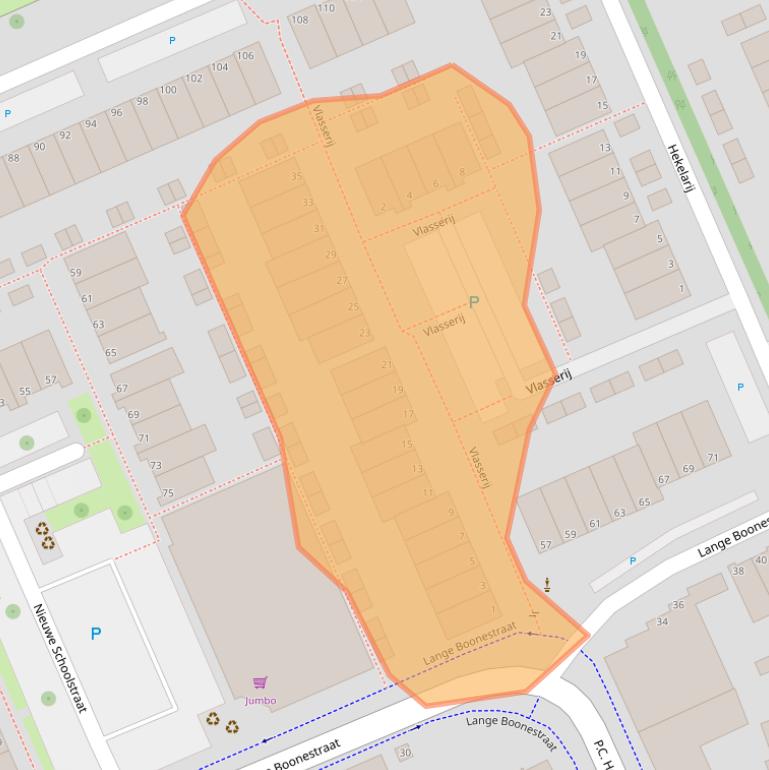 Kaart van postcodegebied 3142JH.