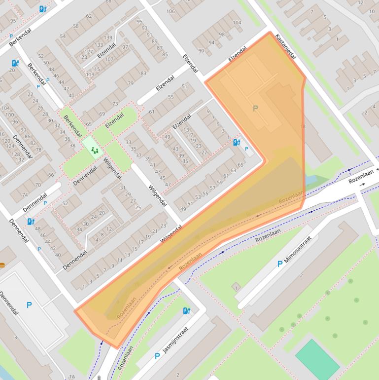 Kaart van postcodegebied 3142LE.