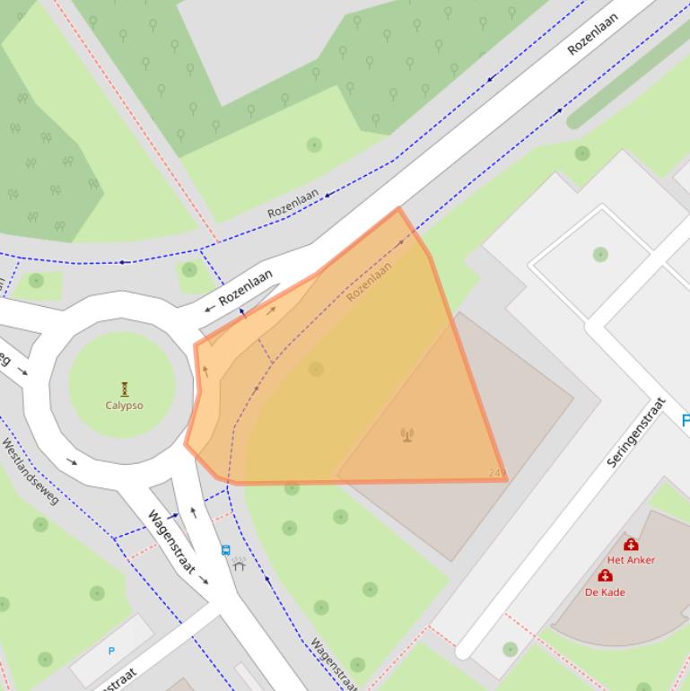 Kaart van postcodegebied 3142NR.