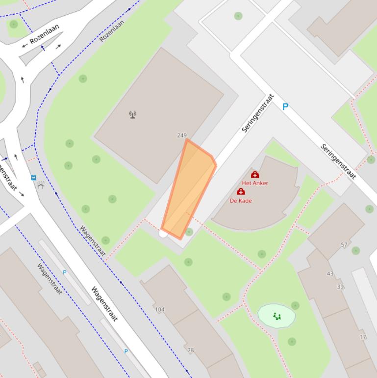 Kaart van postcodegebied 3142NT.