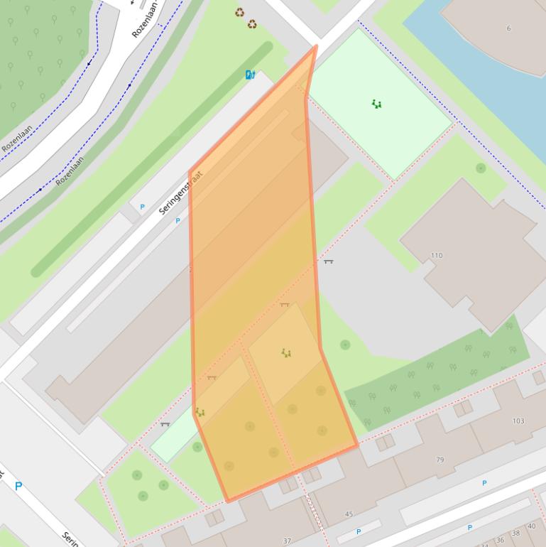 Kaart van postcodegebied 3142NW.