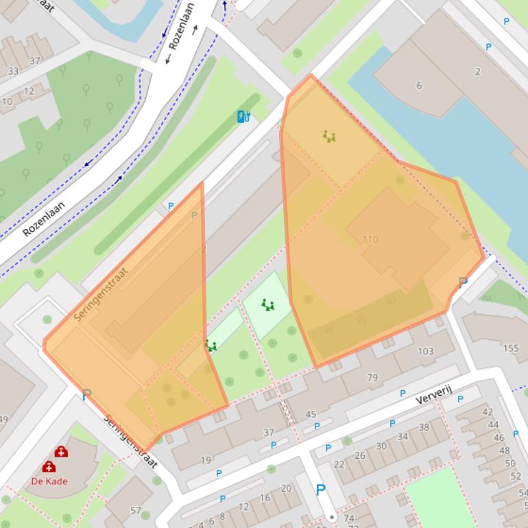 Kaart van postcodegebied 3142NX.