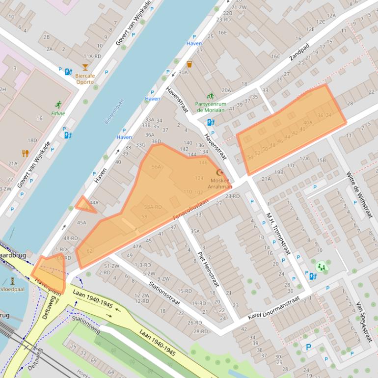 Kaart van postcodegebied 3143AE.