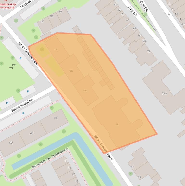 Kaart van postcodegebied 3143AH.