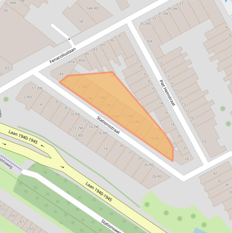 Kaart van postcodegebied 3143AL.