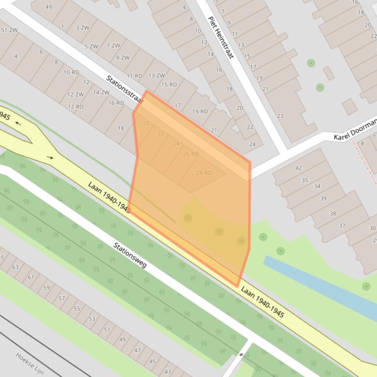 Kaart van postcodegebied 3143AN.