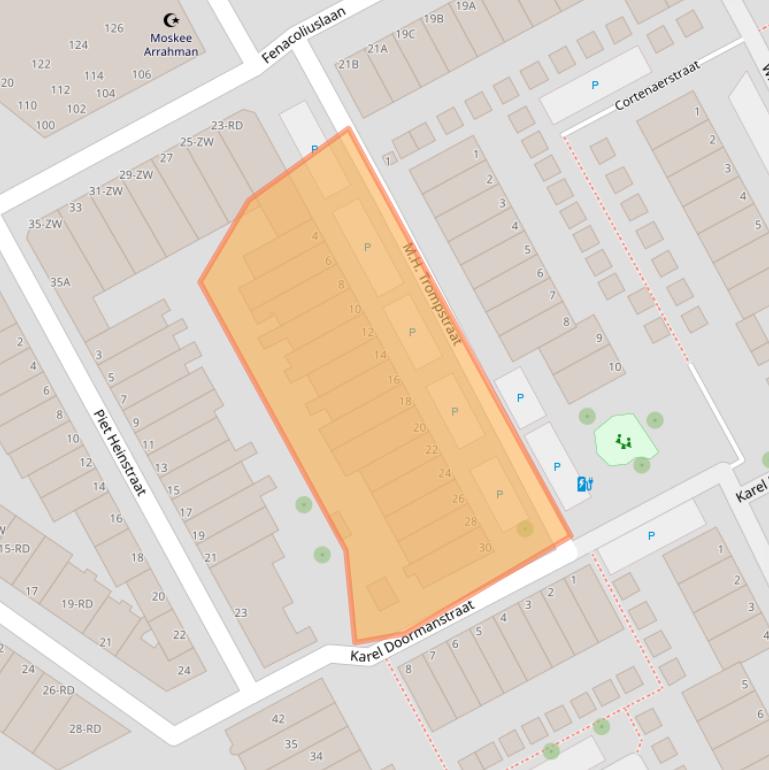 Kaart van postcodegebied 3143AP.