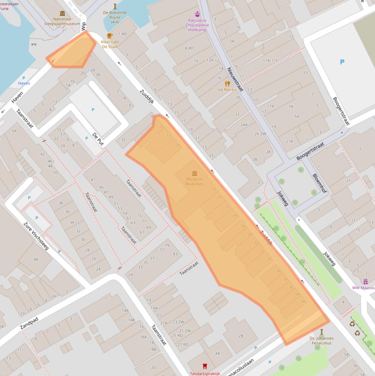 Kaart van postcodegebied 3143AS.