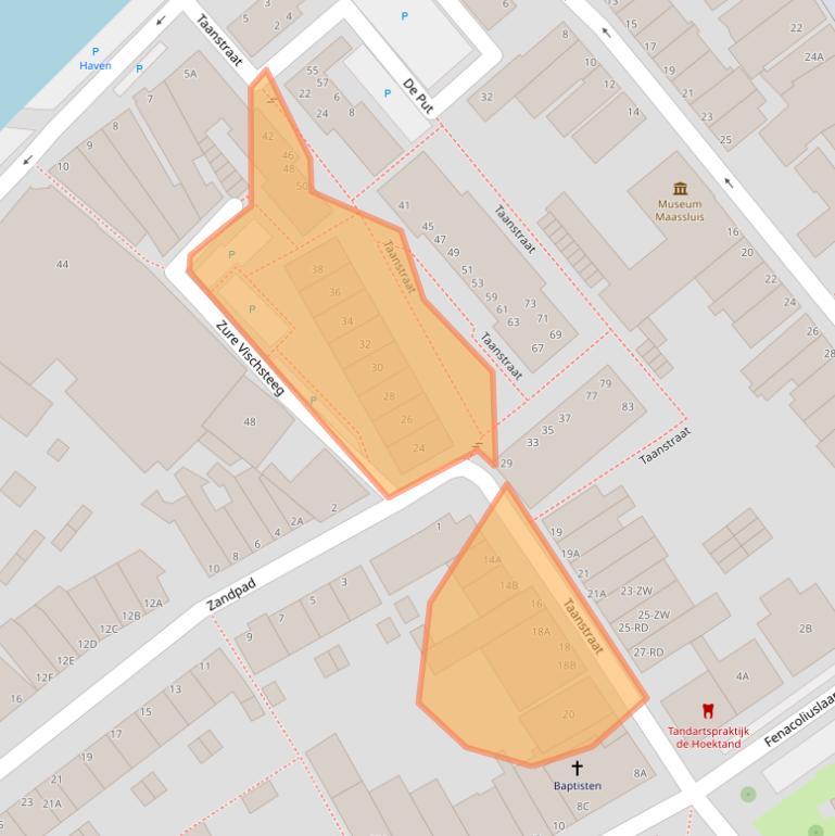 Kaart van postcodegebied 3143BH.