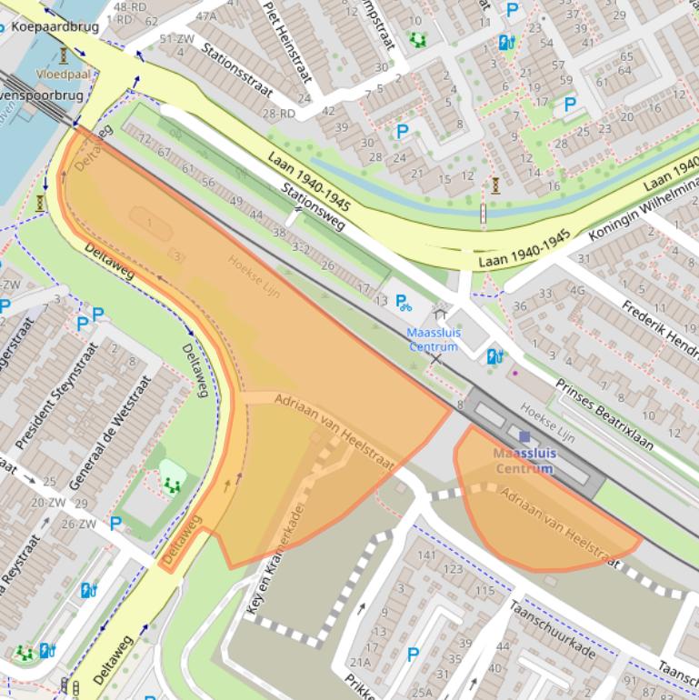 Kaart van postcodegebied 3143CA.