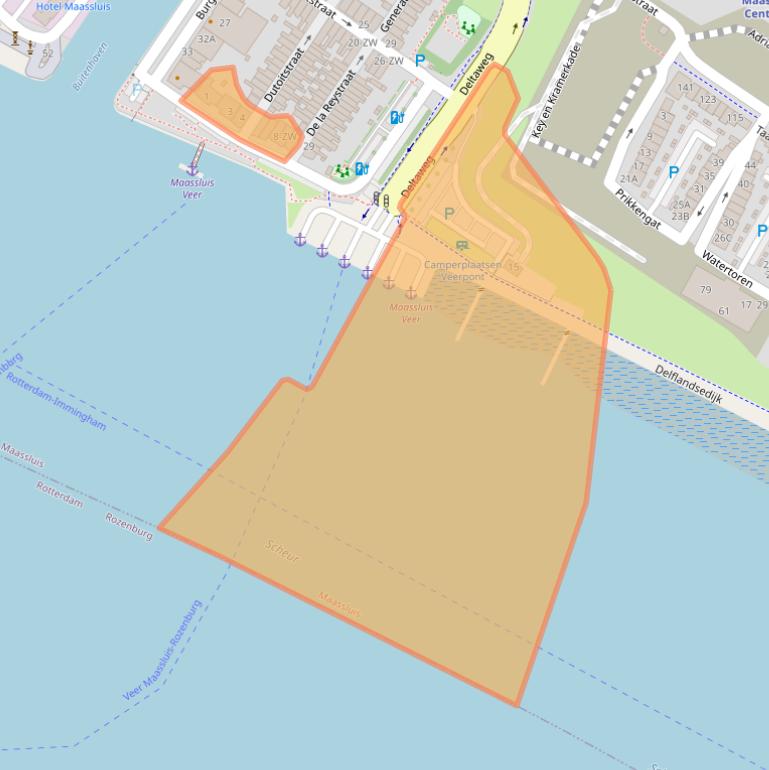 Kaart van postcodegebied 3143CD.