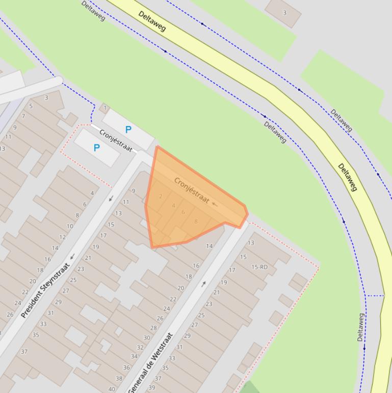 Kaart van postcodegebied 3143CE.