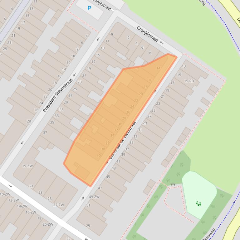 Kaart van postcodegebied 3143CK.