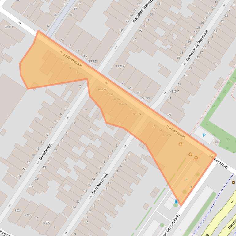 Kaart van postcodegebied 3143CM.