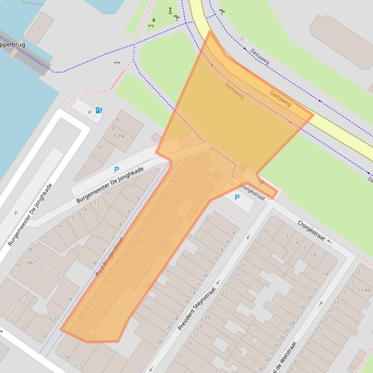 Kaart van postcodegebied 3143CN.