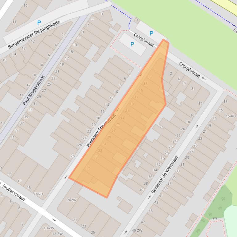 Kaart van postcodegebied 3143CR.