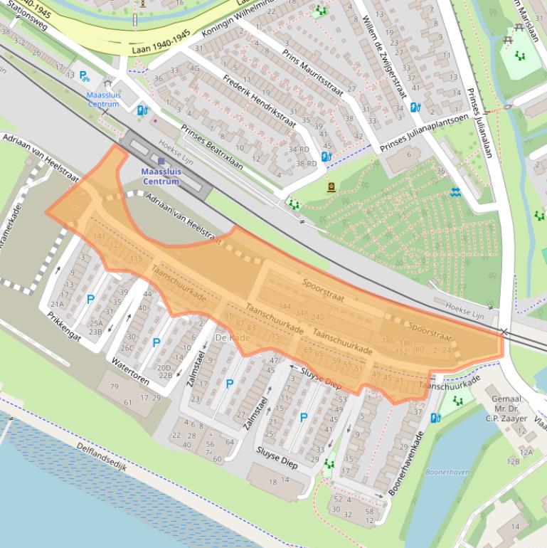 Kaart van postcodegebied 3143DB.