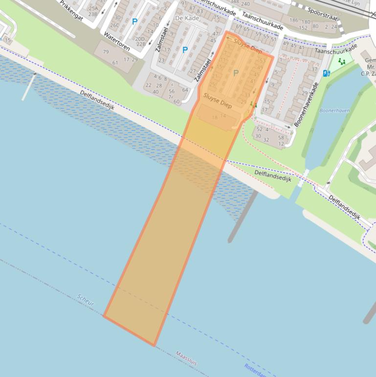 Kaart van postcodegebied 3143DD.