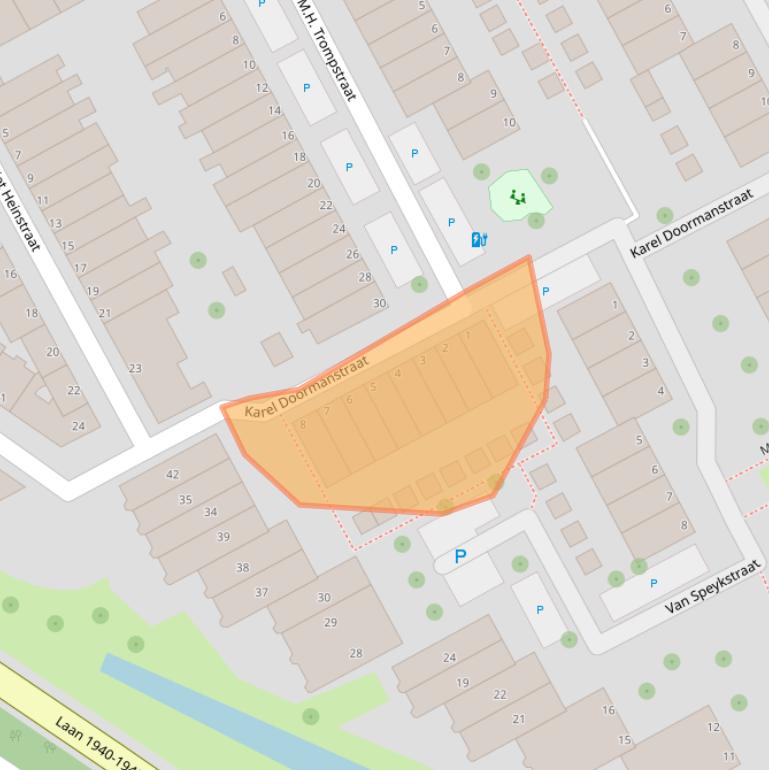 Kaart van postcodegebied 3143KD.