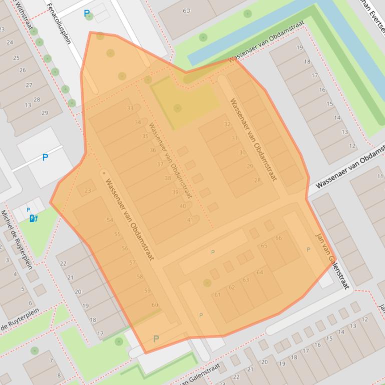 Kaart van postcodegebied 3143KK.