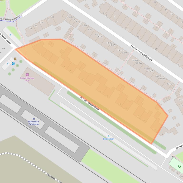 Kaart van postcodegebied 3143LA.