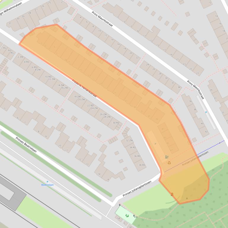 Kaart van postcodegebied 3143LB.