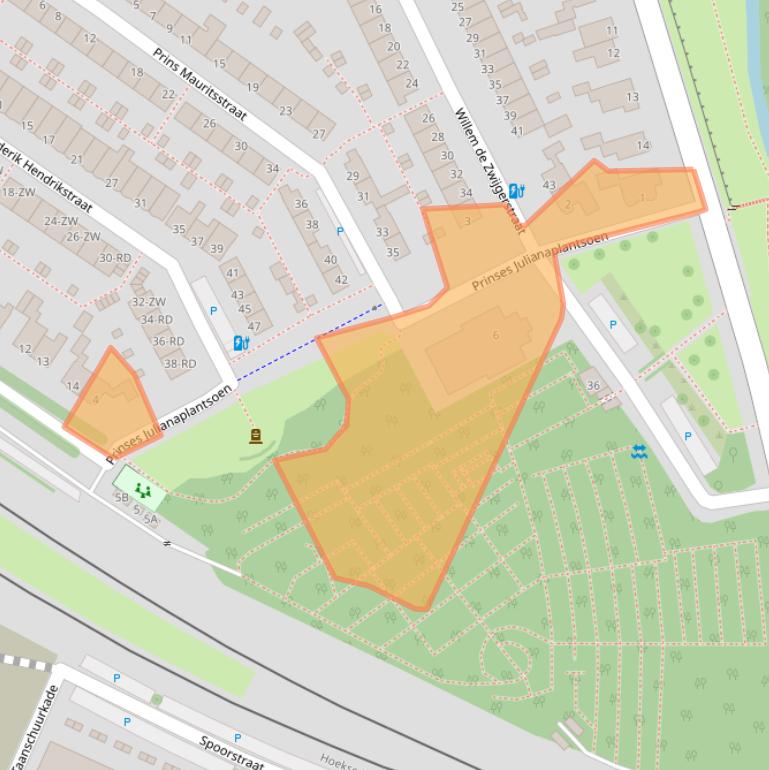 Kaart van postcodegebied 3143LE.