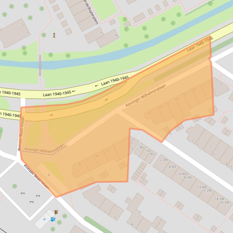 Kaart van postcodegebied 3143LJ.