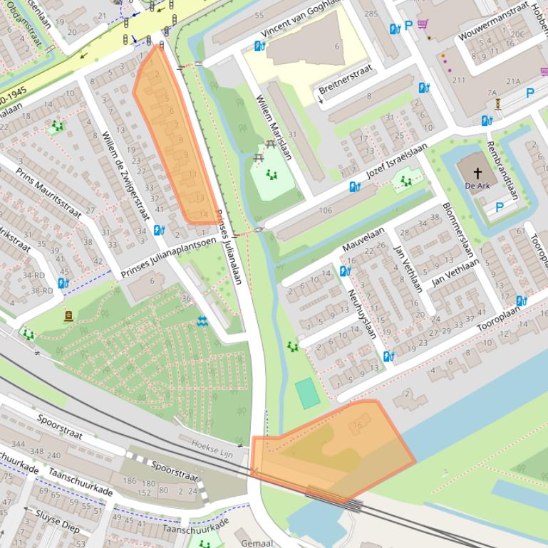 Kaart van postcodegebied 3143LK.