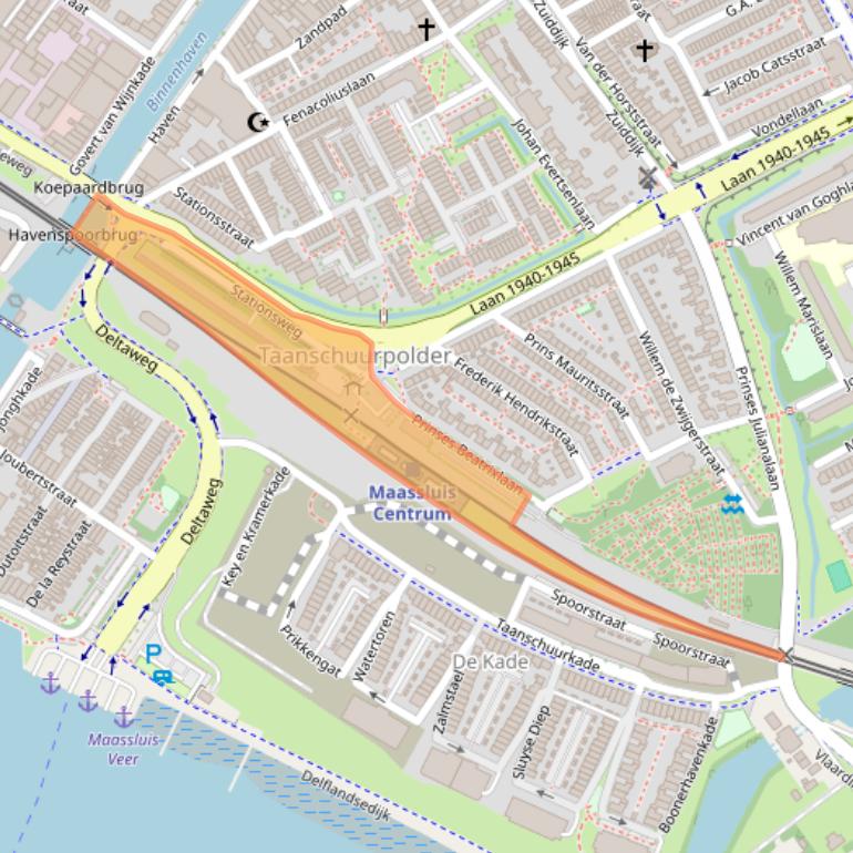 Kaart van postcodegebied 3143LS.