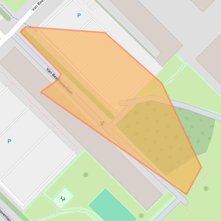 Kaart van postcodegebied 3144AA.