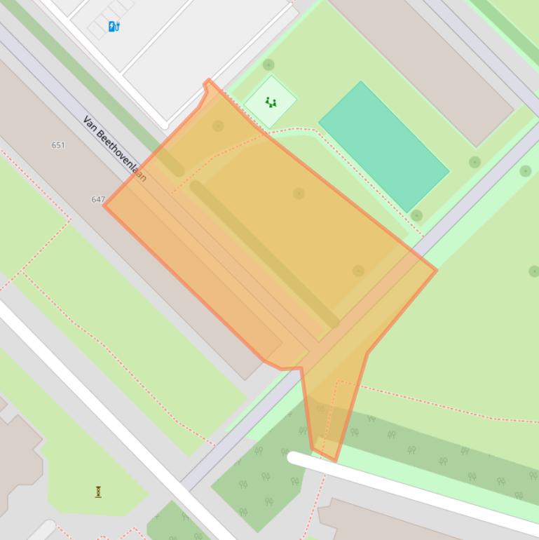 Kaart van postcodegebied 3144AL.