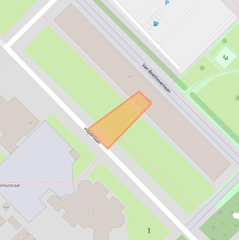 Kaart van postcodegebied 3144AN.