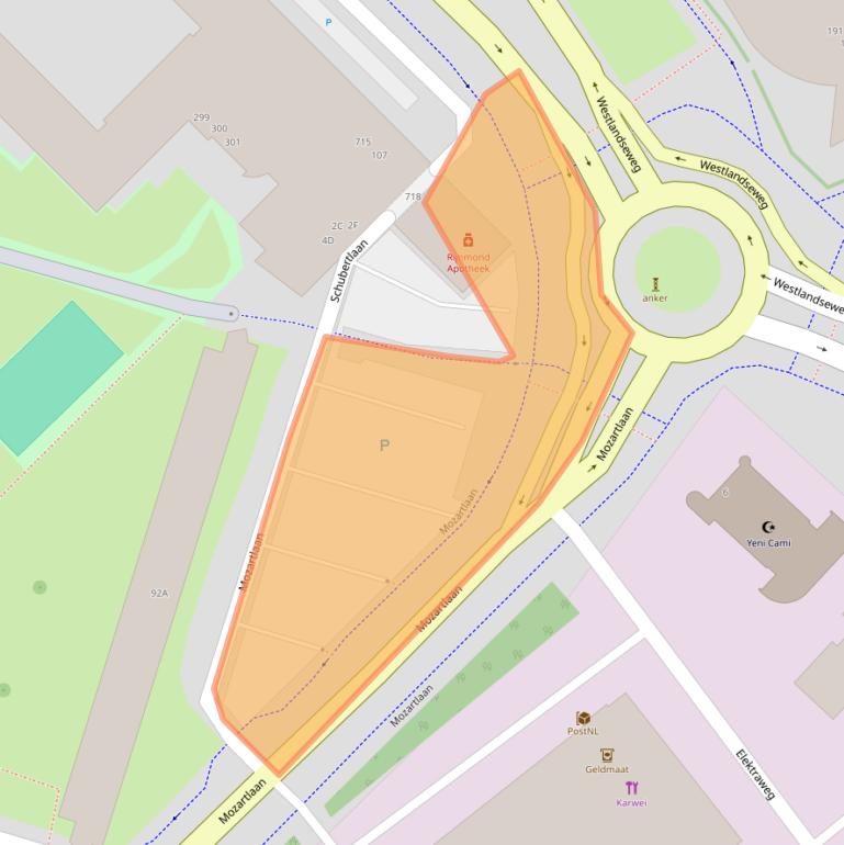 Kaart van postcodegebied 3144BJ.