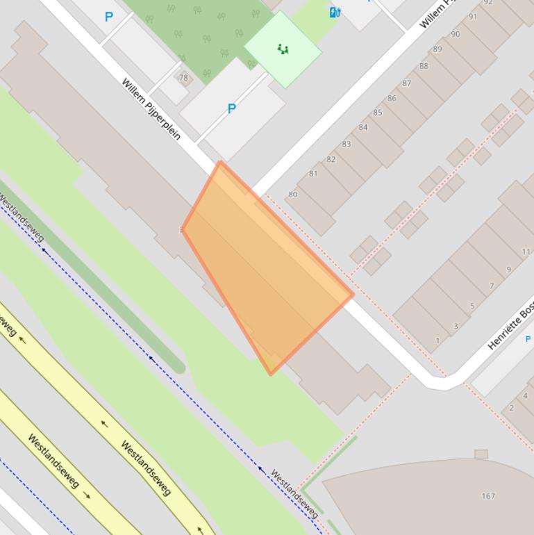 Kaart van postcodegebied 3144BM.