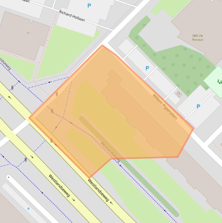 Kaart van postcodegebied 3144BN.