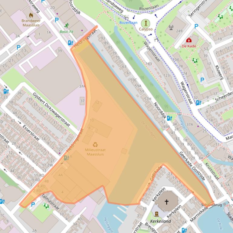 Kaart van postcodegebied 3144CG.