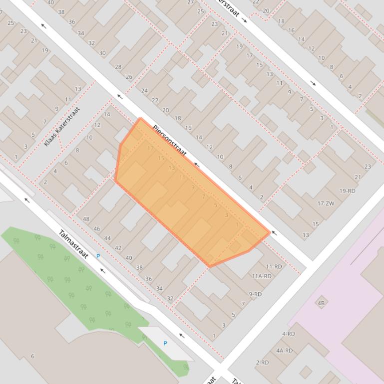 Kaart van postcodegebied 3144CM.