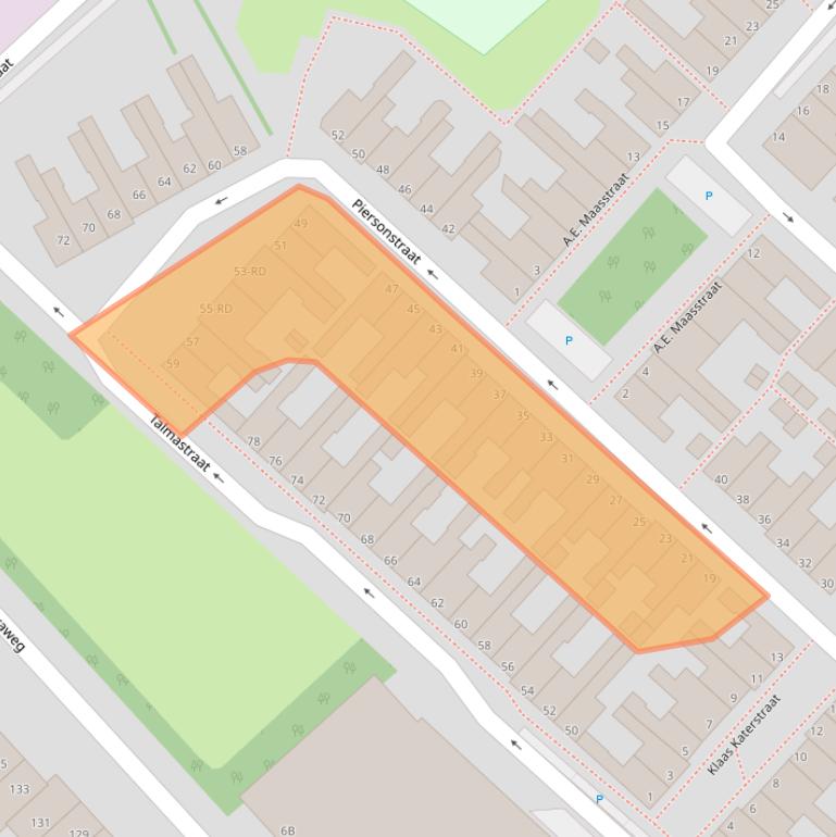 Kaart van postcodegebied 3144CN.