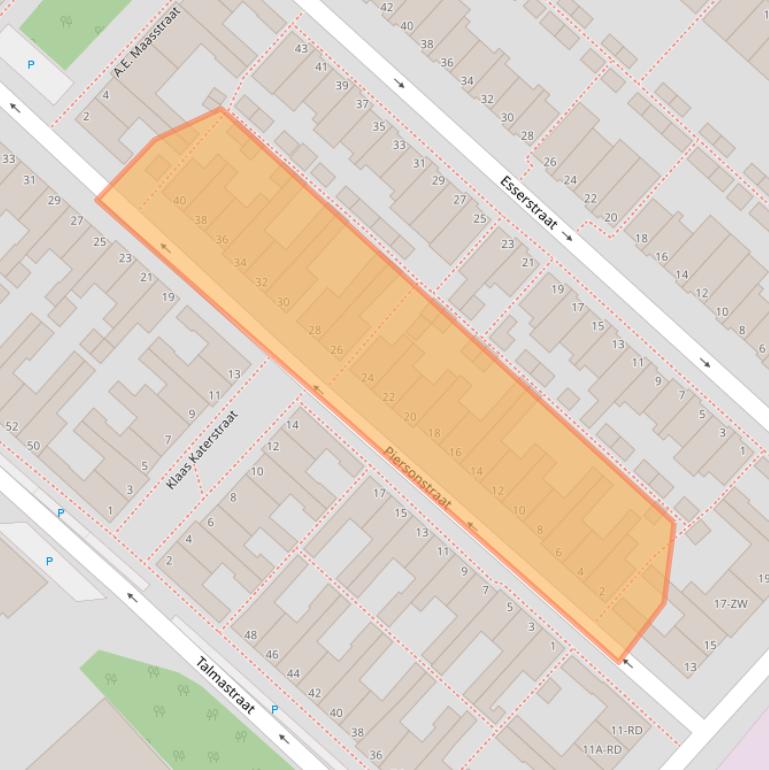 Kaart van postcodegebied 3144CP.