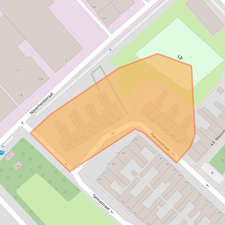 Kaart van postcodegebied 3144CR.