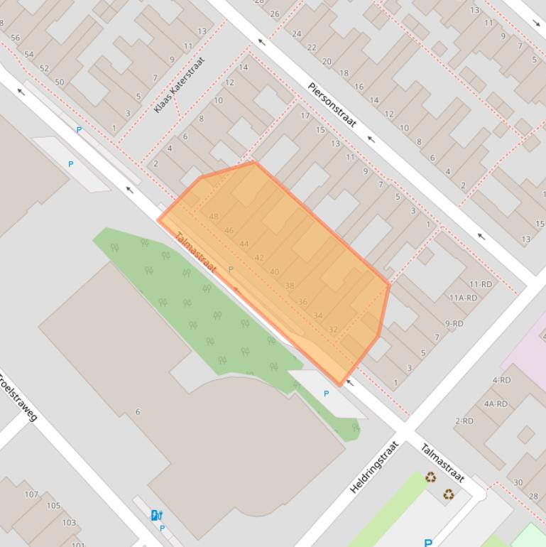 Kaart van postcodegebied 3144CT.