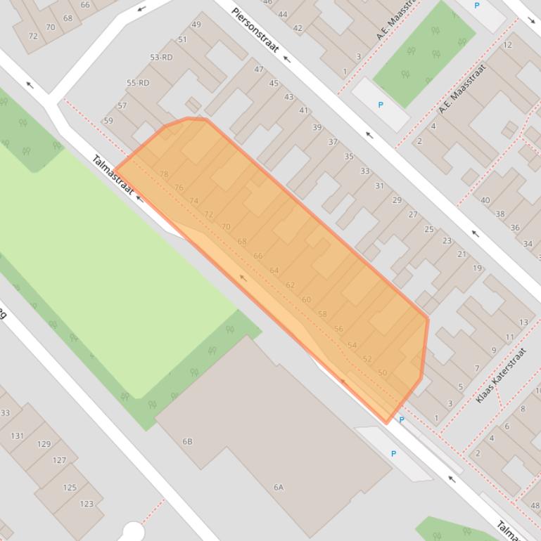 Kaart van postcodegebied 3144CV.