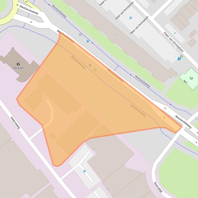 Kaart van postcodegebied 3144CZ.