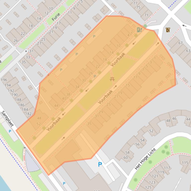 Kaart van postcodegebied 3144DP.