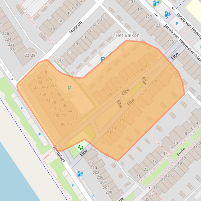 Kaart van postcodegebied 3144DR.