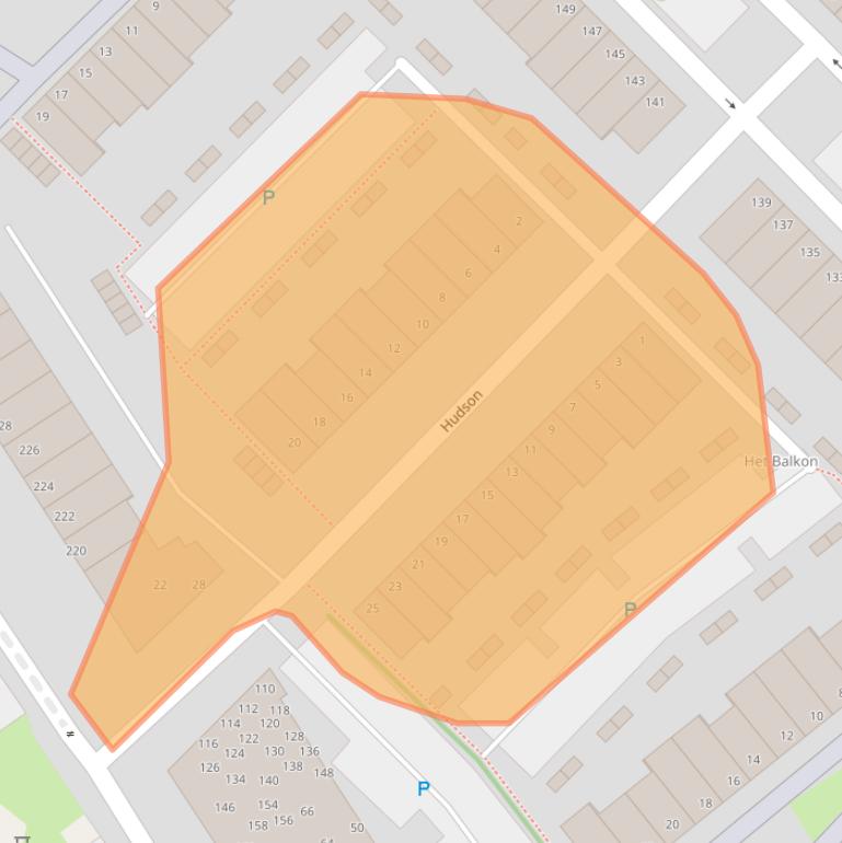 Kaart van postcodegebied 3144DW.