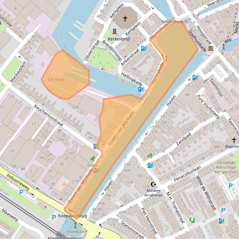 Kaart van postcodegebied 3144ED.