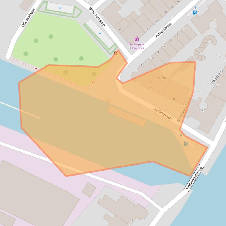 Kaart van postcodegebied 3144EJ.